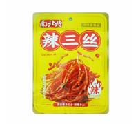 BaiLiSnacky Gluten Latiao Strips 68g*2Pcs Chinese Special Classic Handmade Delicious Snacking Super Hot & Sweet Nostalgic Flavor Classic Casual Food (Spicy silk*2)