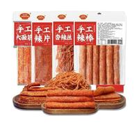 BaiLiSnacky Latiao 116g*4Pcs Chinese Spicy Snacks Vegan Chinese Street Food Classic Handmade Latiao convenience food Internet celebrity snack food