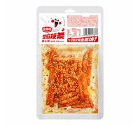 BaiLiSnacky Latiao 90g Spicy and Delicious Snacking Chinese Special Authentic Hot Latiao Bites Asian Street Food Vegetarian (Spicy Stick)
