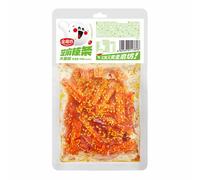 BaiLiSnacky Latiao 90g Spicy and Delicious Snacking Chinese Special Authentic Hot Latiao Bites Asian Street Food Vegetarian (Spicy gluten strips)