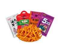 BaiLiSnacky Latiao Sweet and Spicy Chinese Strip Snacks Classic Hot for Office Casual (Mixed*10 packs) Combination-Mix and Match