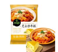 BaiLiSnacky Stir-Fried Rice Cake 390g Ready-to-Cook Rice Cakes + Sauce Included | Medium Spicy Sweet Spicy & Cheesy | Cheese Tteokbokki | Instant Cooking Food (Cheese Flavor)