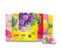 BaiLiSnacky Sugar-free Mints 16g*6 Packs Vitamin C Candy Healthy Relieve Sore Throat Suitable for The Whole Family Enhance Immunity