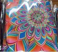 Bailitoy 24 Inch Spinning Cloth Flow Star for Beginners to Advanced Easy to Spin & Do Tricks,Double-Sided Pattern for Juggling,Dance,Festival & Outdoor Play (Orange)