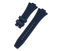 BAIMAJIZ 12mm Convex Watch Strap Compatible with Tissot 1853 PRX Series Compatible with T137407 T137 Band Black White Orange Blue Sports Watch Strap (Blue)