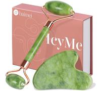 BAIMEI Jade Roller & Gua Sha Tool Set for Face, Rollers Massager,2-Pack