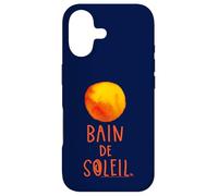 Bain De Soleil Orange Water Colour Sun Retro Sunscreen Case for iPhone 17
