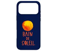 Bain De Soleil Orange Water Colour Sun Retro Sunscreen Case for iPhone 17 Pro Max