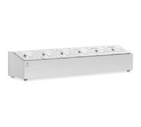 Bain Marie - 6 GN 1/6 - 9,6 l - Royal Catering RCPN-04