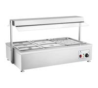 Bain-marie 6 GN With Meat Attachment - Commercial Bain Maries by Royal Catering Silver