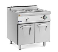 Bain-marie 6000 W 2 x GN 1/2 2 x GN 1/3 Water tap Base Cabinet (80 x 73 cm) Royal Catering - Industrial Bain Maries by Metallic silver