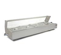 Bain Marie Electric Food Warmer 4 Pan Pot Gastronorm Commercial Wet Well Display