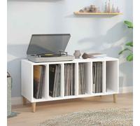 baina 100cm wooden filing cabinet with 6 shelves and oak legs - white