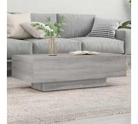 baina 100cm wooden rectangular coffee table - concrete grey