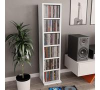 baina wooden bookcase with 6 shelves - white