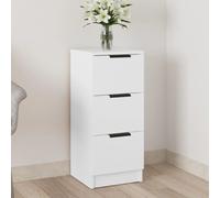 baina wooden chest of 3 drawers - white