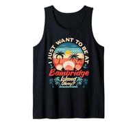 Bainbridge Island Lover Palm Tree to Be at Bainbridge Island Tank Top