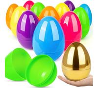 BainGesk 25 PCS 6” Jumbo Easter Eggs with 1 Golden Eggs, Easter Eggs for Easter Hunt, Basket Stuffers Fillers, Empty Eggs Fillable with Candy, Toys, Easter Basket Essentials, Party Favor