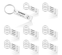 Baipilu 24Pcs Lawyer Keyring Lawyer Thank You Gift Law School Graduation Gift Future Lawyer Gift Inspirational Keyring Gift Lawyer Appreciation Gift Attorney Gift Law Assistant Gift New Lawyer Gifts