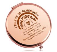 Baipilu Daughter Gifts Compact Mirror Daughter Birthday Gifts Daughters Gift from Mum Graduation Gift for Daughters Encouragement Presents for Girl Folding Makeup Mirror Inspirational Presents