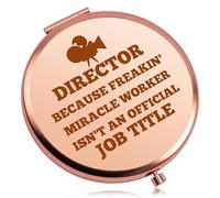 Baipilu Director Appreciation Gift Compact Mirror Funny Director Gifts for Women Her Theater Movie Directors Gifts Inspirational Directors Gift Film School Graduation Present Folding Makeup Mirror