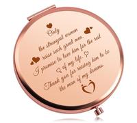 Baipilu Mother of The Groom Gifts from Bride Compact Mirror Wedding Gifts for Mother in Law Christmas Birthday Gift for Mothers in Law Thank You Present for Mother of the Groom Folding Makeup Mirror