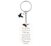 Baipilu Son Gifts from Mum Dad Encouragement Gift Graduation Back to School Fathers Day Birthday Gifts for Son Christmas Acrylic Keychain Gift for Men Boy Inspirational Present for Sons Keying