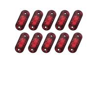 Baiqimv Side Marker Light 10PCS Warning Light 12V 24V Side Marker Accesorios Parking Lights For Man Tgx For Trailer Truck(Red)