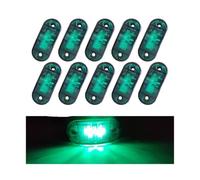 Baiqimv Side Marker Light 10PCS Warning Light 12V 24V Side Marker Accesorios Parking Lights For Man Tgx For Trailer Truck(Green)