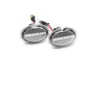 Baiqimv Side Marker Light Dynamic Turn Signal Repeater Sequential Light Flashing Side Marker Lamp Indicator For Alfa 4C 2013-(Clear)