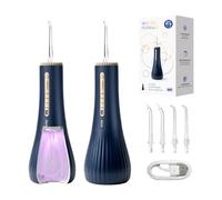 BAIR CARE M11 Water Flosser with UV Sanitization (99.9% Bacteria Removal), 360ml Extra Large Tank, Nozzle Storage, Rechargeable USB-C, 30-Day Battery Life, 4 Cleaning Modes, IPX8 Waterproof for Braces