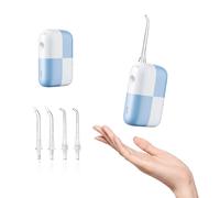 BAIR CARE V6 Blue Portable Pocket Water Flosser with Innovative Magnetic Tank, Press Spray Mode, 30-Day Battery Life, USB Rechargeable, IPX7 Waterproof, Ideal for Travel, Home & Daily Oral Care