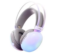 BAIR XS Bluetooth Headphones, Active Noise Cancelling, RGB LED Lights, 10-Hour Battery, Silent Disco Compatible, Black (Gray)