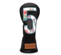 BAIRBRE Golf Club Covers Black Putter Cover Driver Covers Fairway Wood Headcover Hybrid Covers 3 Wood Headcovers Leather Mallte Putter Cover Golf Headcover for All Brand