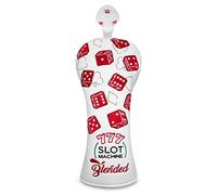 BAIRBRE Golf Club Covers Lucky 777 Blade Putter Headcover Golf Driver Covers Fairway Wood Headcover Hybrid Head Cover Blade Putter Cover Leather 3 Wood Headcovers Golf Headcovers for All Brand
