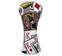 BAIRBRE Golf Headcovers - Poker Diamond King Driver Covers Leather Driver Head Cover Golf Headcover for Most Brands