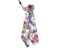 BAIRBRE Golf Towel Magnetic Golf Bags Towel with Clip for Men & Women，Microfiber Fabric Waffle Pattern Golf Towels for Strong Hold to Golf Carts or Clubs (White)