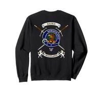 Baird Scottish Clan Badge Tartan & Swords (back) Sweatshirt