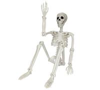 BAIRU A must-have for Halloween horror atmosphere decoration 5.4 foot skeleton ornament: Haunted house scenery Party decoration artifact Halloween