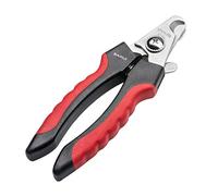 BAIRUI Dog Nail Clippers and Heavy Duty Nail Clipper for Large Dogs,Professional Nail Trimmer for Dogs/Cats,Pet-Nail Trimmer with Safety Guard to Avoid Over-Cutting Nails Free Nail File (Red)