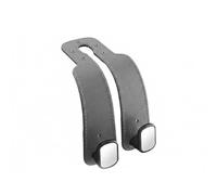 bairuibin Car Headrest Hook for Alfa Romeo Spider (939 2007-2011), Suede Leather Seat Organizer Hanger, Double Hook Stable and Anti-Shake, Hands-Free, Robust Interior Storage Design, Gray