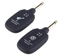 BAIRUTONG Wireless Guitar System, Wireless Guitar Transmitter Receiver, Built-in Rechargeable Lithium Battery Digital Transmitter Receiver 4 Channels for Electric Guitar Bass Violin