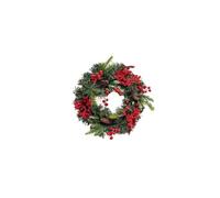 Baisacrafts christmas outdoor decorations 2PC 40cm Christmas Wreath Decoration Door Hanging (Color : A)