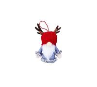 Baisacrafts merry christmas decorations 5pC Christmas Decorative Articles Knitted Deer Horn Hat with Lamp Pendant Deer Horn Doll Pendant Small Tree Pendant (Color : 2)