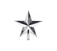 Baisacrafts merry christmas decorations Christmas decorations tree top star, rice star, five pointed star, eight pointed mall, Christmas tree pendant 20CM (Color : Silver)