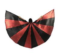 Baisdan Isis Wings for Egypt Belly Dance Carnival Costume Festival Cosplay Isis Wings with Sticks Black&Red
