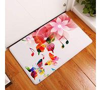 Baisheng Multiple Styles Simple Musical Note Pattern Non-Slip Bath Mat/Kitchen Rug/Bedroom Mat Water-Absorbing Quick-Drying (Note 12-15.7x23.6inch /40x60cm)