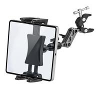BAISHUN Tablet Mount for Spin Bike Treadmill, iPad Holder Stand Exercise Bike Handlebar Mount for Stationary Bicycle, Microphone Stand, Storlls, Tablet Stand for 4.7-12.9" iPad Pro Galaxy Tabs