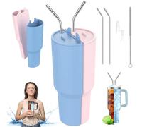 BAISHUWU 2 in 1 Silicone Drink Separator Cup, Double Wall, 5 cm Width, 1 cm Height, 2 Count, Reusable, Durable, Home & Travel, 0L Capacity