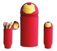 BAISHUWU 2-in-1 Silicone Pen Holder, 2-in-1 Cartoon Pencil Holder, Cartoon Pencil Case, Silicone Pencil Case, Soft Silicone Pencil Case, 2-in-1 Soft Silicone Bag, for Girls Teenagers